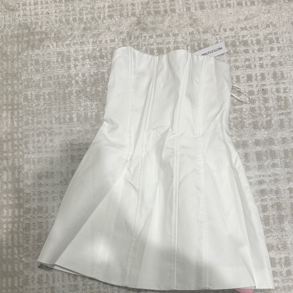 PrettyLittleThing White Mini Skirt